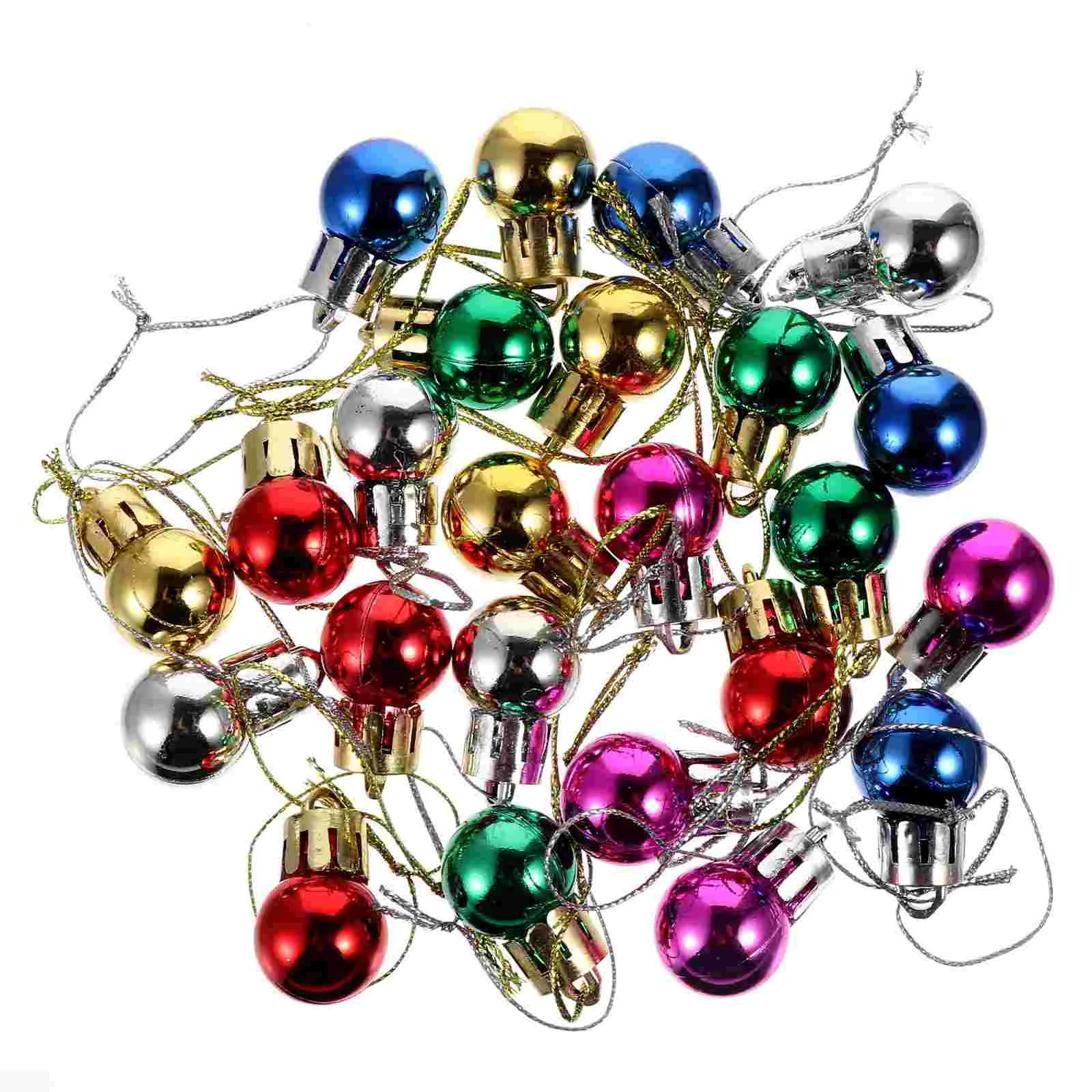 

96 Pcs Christmas Tree Decoration Balls Pendant Decorate Hanging Plastic Supplies Decorations New year's eve