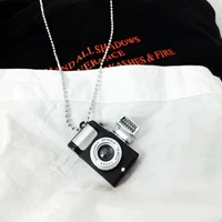 camera necklace female korean simple hip hop necklace fashion pop student couple women jewelry accessories pendant gifts