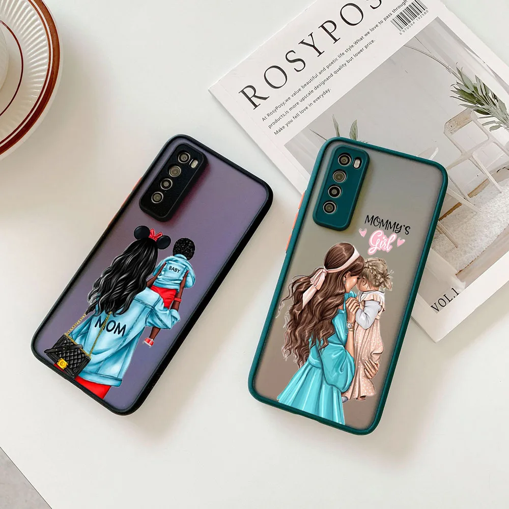 Чехлы для Redmi 9 9a 9c 10c 10a Note 7 10 9s 8t Xiaomi 9T 10T Pro коричневые волосы малышка девочка