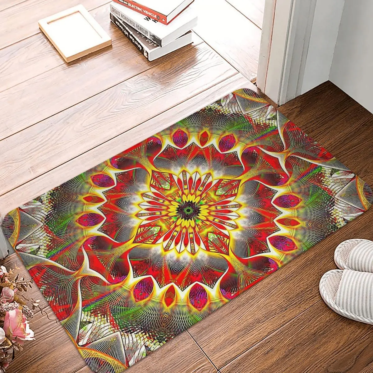 

Нескользящий Придверный коврик Mandala Deco, кухонный коврик, искусство кинотеатра, предмет интерьера, ковер для входной двери, домашний декор