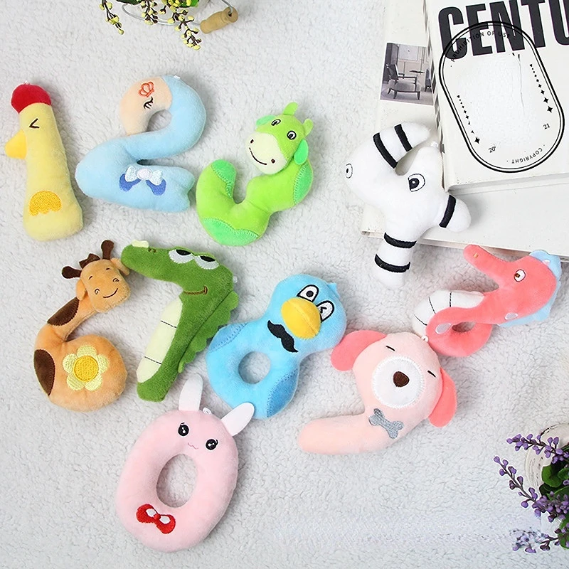 

40CM Numbe Animal Plush Toys Number Stuffed Dolls Movie Series Cartoon Educational Stuffed Toys Kids Baby Children Gift