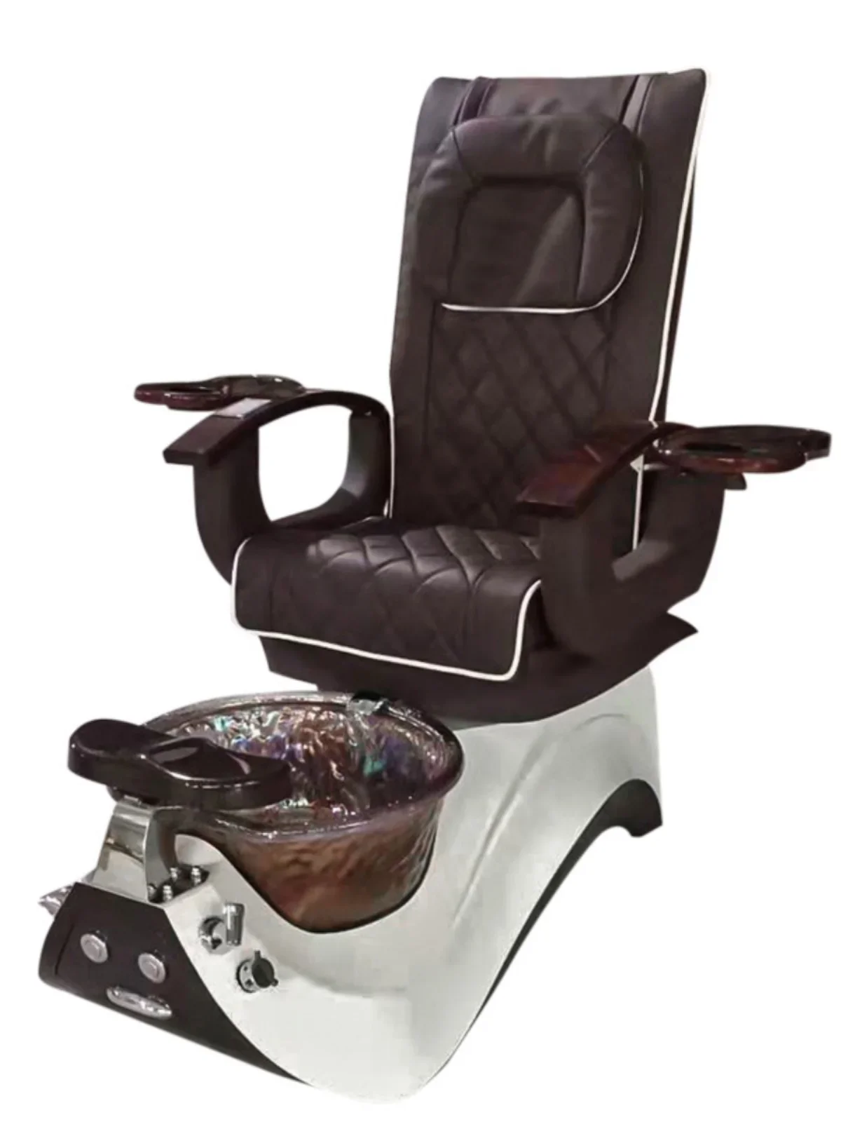 Маникюрная ванна для ног мокко замачиваемая диван-стул откидной электрический