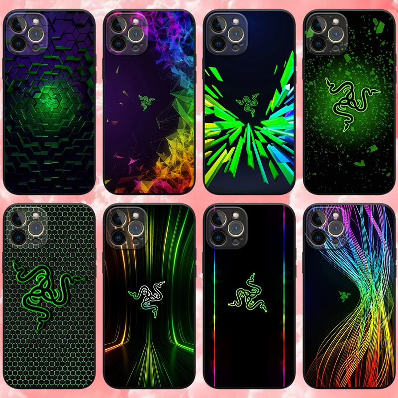 

Razer Game Phone Case for Iphone 11 12 13 Pro Max Mini XR XS 8 X 7 6 6s Plus SE Soft Silicone Cover Fundas Iphone 11 Cases