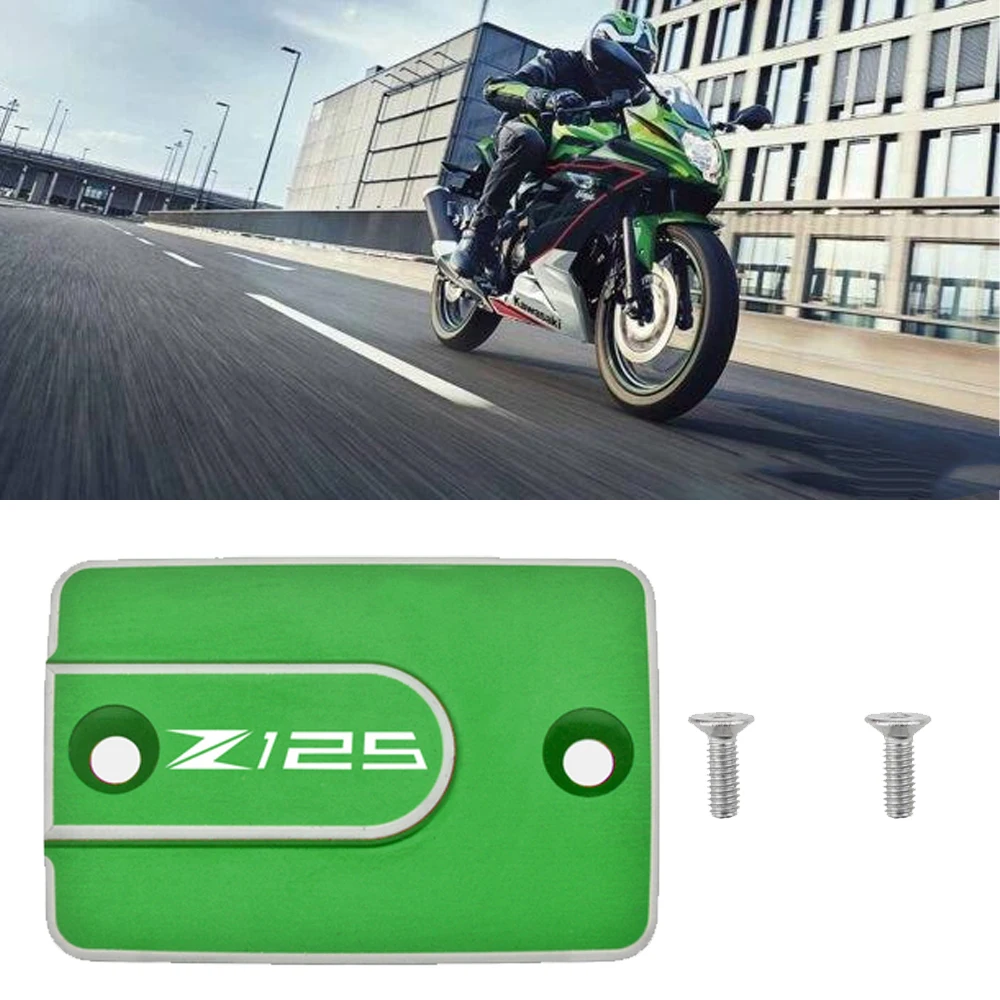 

MTKRACING для KAWASAKI Z125 Z 125 2019 2020 мотоциклетный CNC алюминиевый передний тормозной резервуар Крышка Резервуара жидкости масляная крышка