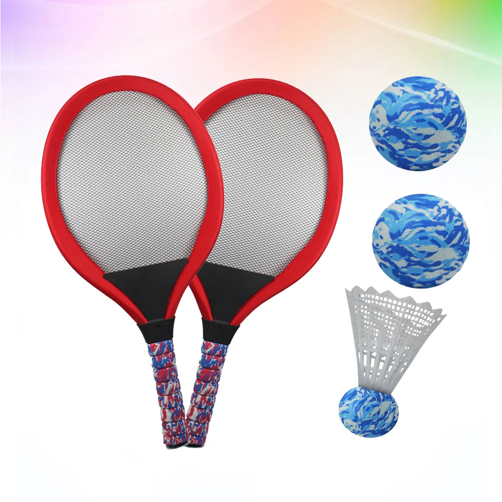 

Kids Tennis Racquet Set Badminton Racket Parent- Child Educational Game for Beginners Childrens Kindergarten School Outdoor