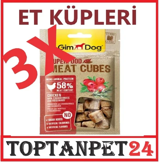 

GimDog MeatCubes Cranberry Rosemary Chicken Dog Award 3 Pcs 40 g 395596848