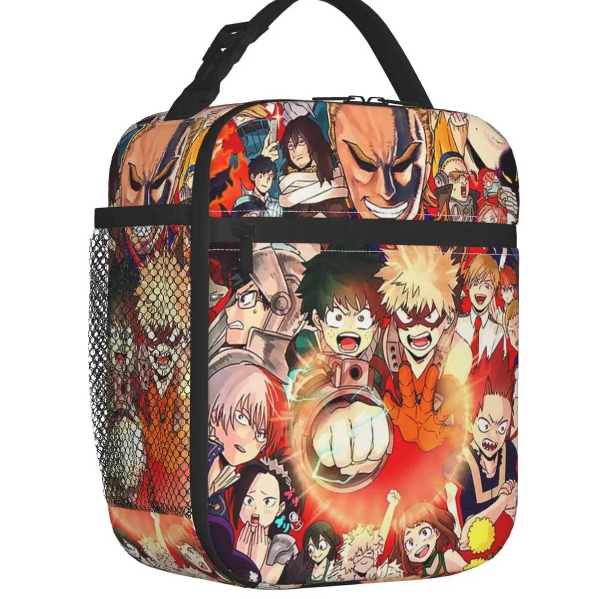 

My Hero Academia Anime Manga Thermal Insulated Lunch Bags MHA All Heroes Lunch Container for School Multifunction Food Box
