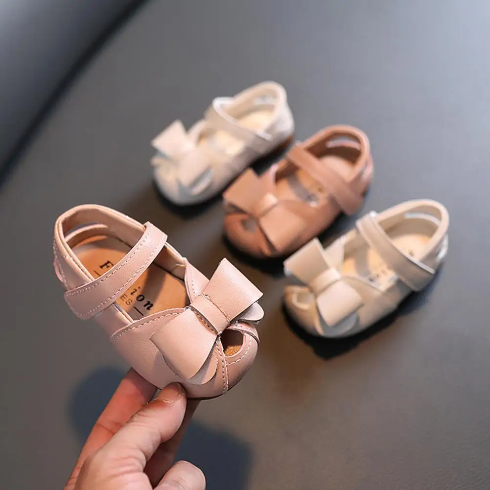 

1Pair Walking Shoes Practical Reliable No Stuffiness Kids Walking Bow Tie Shoes for Children Girl Shoes Toddler Shoes