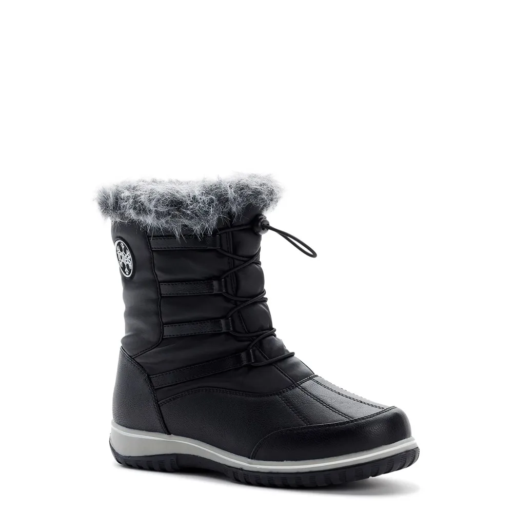 

Size 6-11 Women's Lace Up Waterproof Faux Shearling Winter Boot Free Shipping