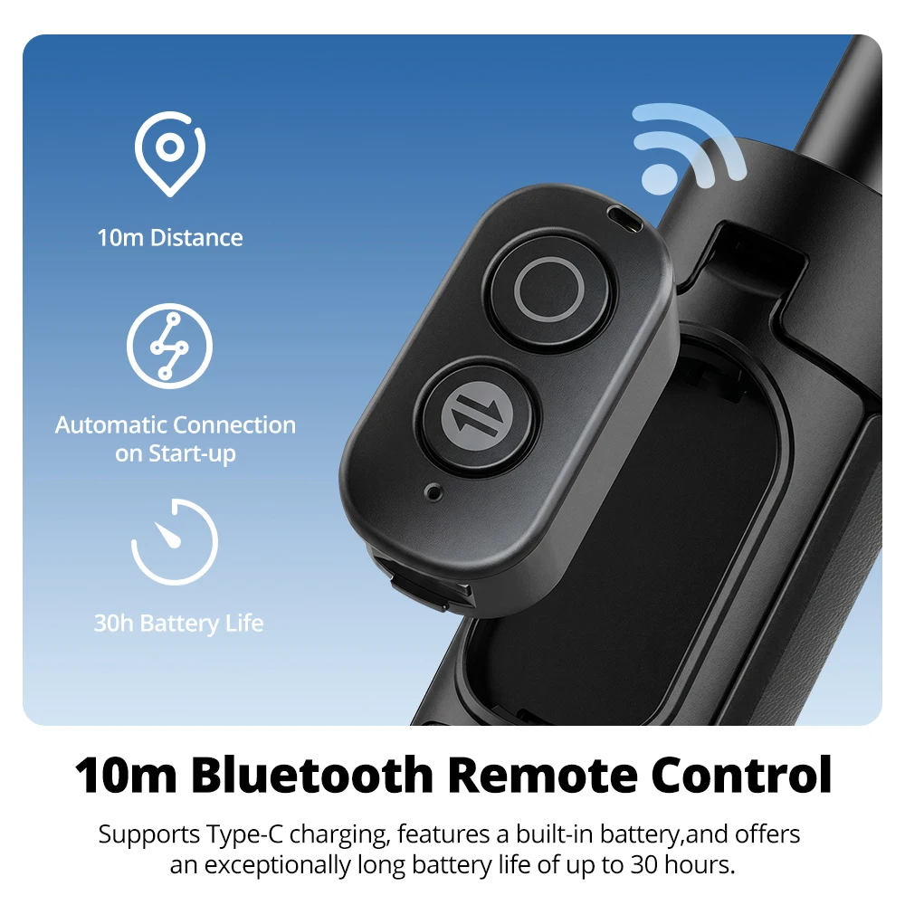 Фото Штатив-монопод Ambitful IT05B Bluetooth с магнитным быстросъемным основанием для экшн-камер Yingshi ACE Pro/Pro2/X5 №4