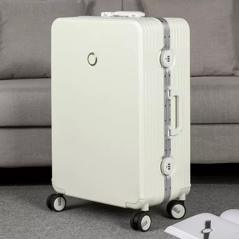 

Colorful Sleek Brand Travel Suitcase Minimalist Aluminum Frame Rolling Luggage High Quality Spinner S11610-S11633 Morliron