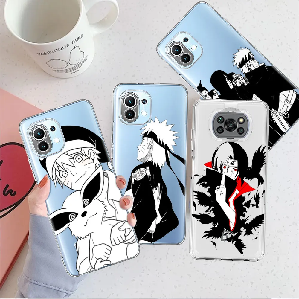 

Naruto Anime Uchiha Itachi Clear Case For Xiaomi Mi Poco X3 NFC M3 Pro F3 F1 11 Lite 12 Note 10 11T 9T Transparent Phone Cover