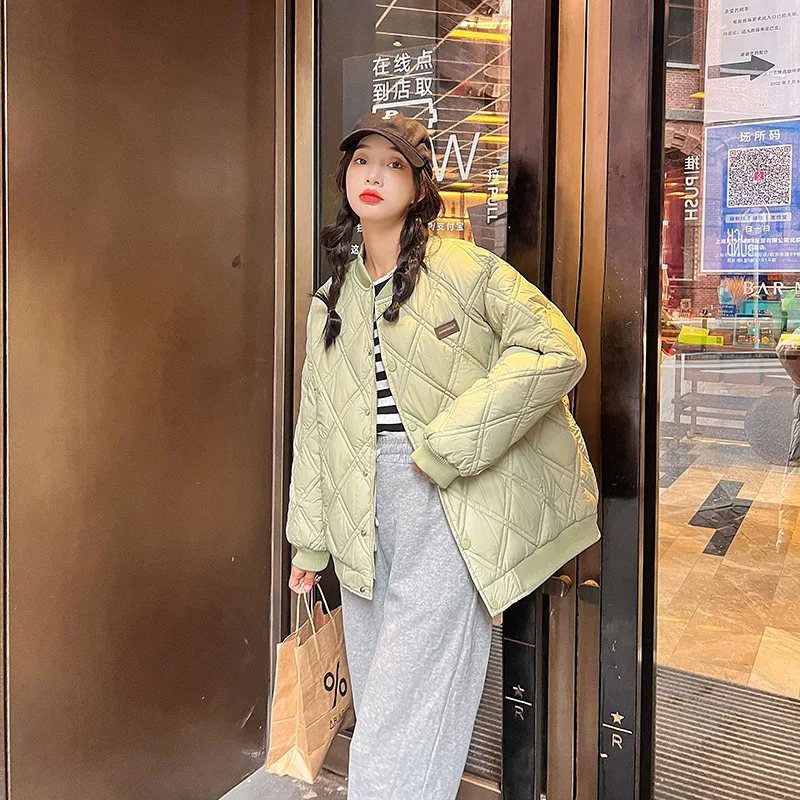Women Cotton Jacket New Female Bomber Jacket Basic Coats Coat Cotton Padded Parkas Fashion Overcoat Streetwear Ladies Jackets