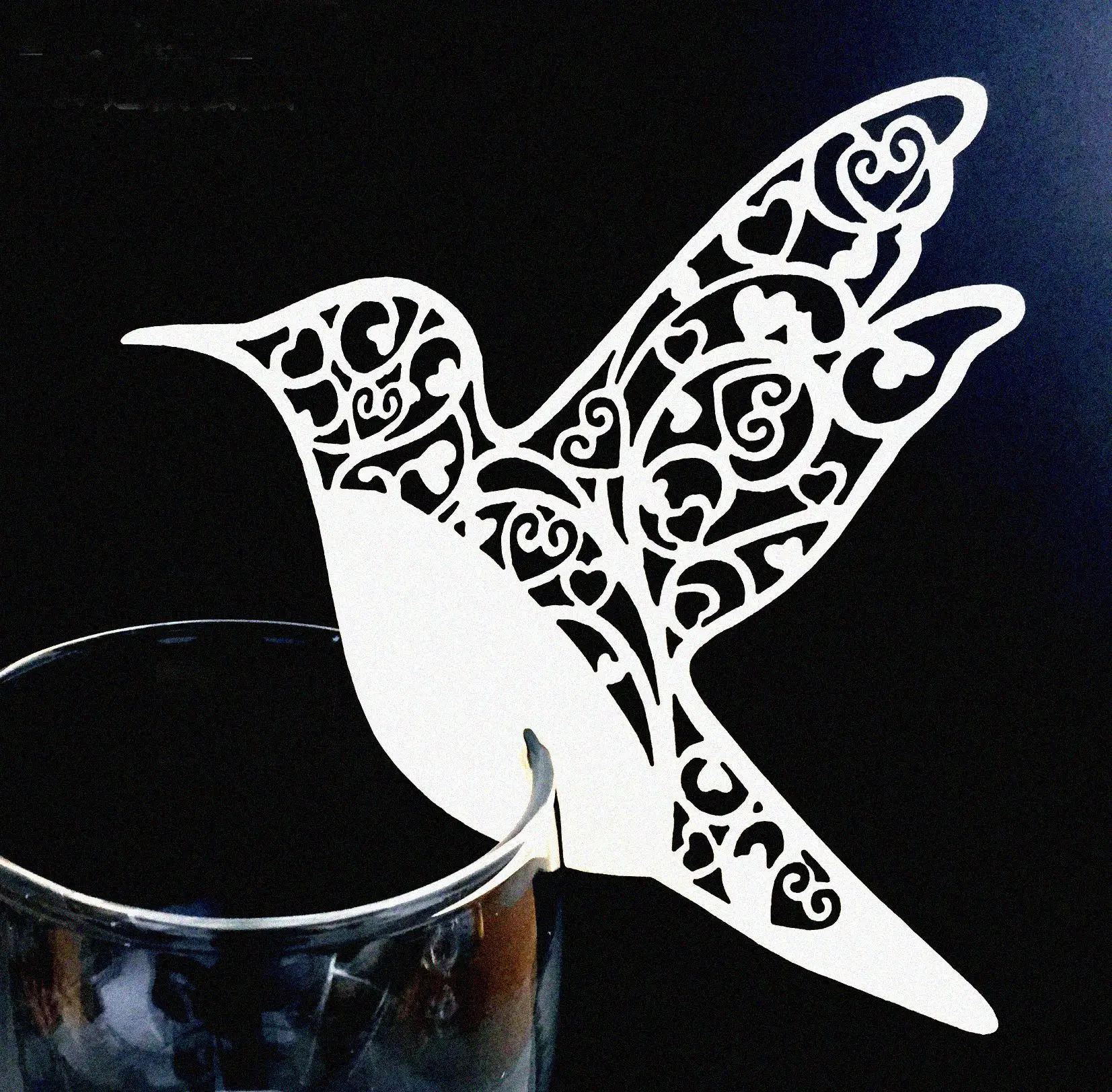 

Wedding Decoration Bird Seat Card Hollow Out Paper Cup Card Winebowl Decoration Accessories For Hotel Winebowl Decor Supplies