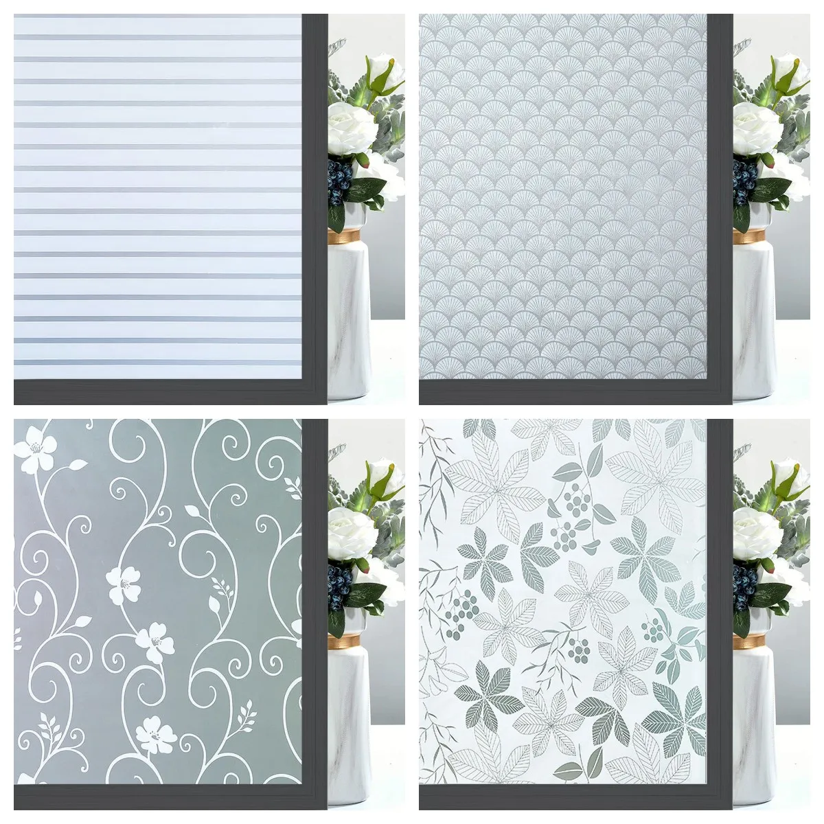 

2/3/5m Frosted Window Film Privacy UV Protection for Home Self Adhesive Glass Vinyl Stained Glass Film Insulation Window Sticker