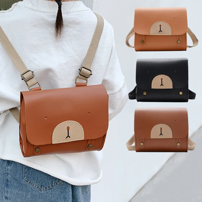 Детский рюкзак из ПУ кожи детская дорожная сумка с медведем в скандинавском