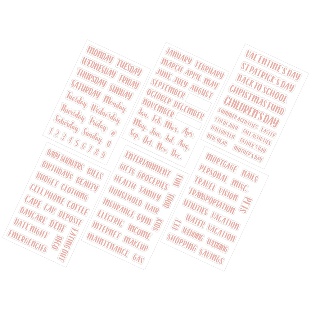 

117pcs Multi-function Budget Stickers Classifying Cash Envelope Labels Portable Label Stickers