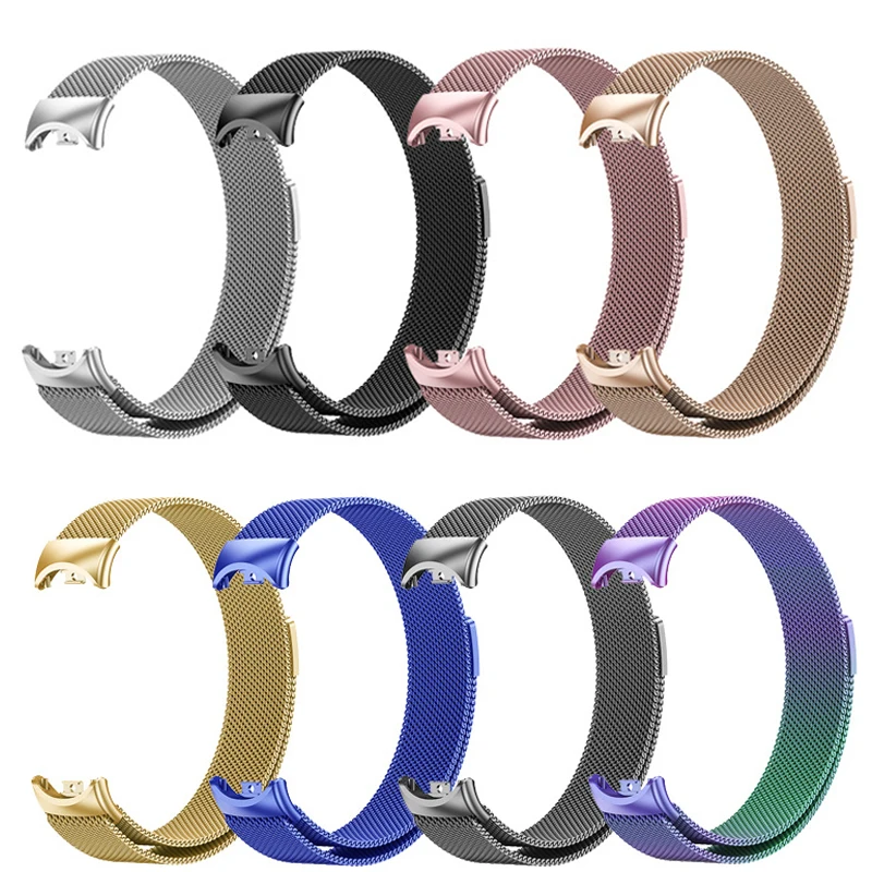 

Миланская петля для браслета Xiaomi Mi Band 8, браслет из нержавеющей стали Metel Correa Miband band8 для Xiaomi mi band 8
