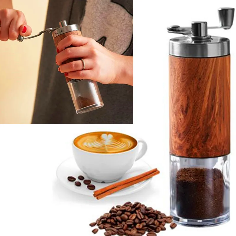 

2022 Home Portable Manual Coffee Bean Grinder Kitchen Bar Supplies Adjustable Grind Cold Brew French Press Espresso Drip Coffee