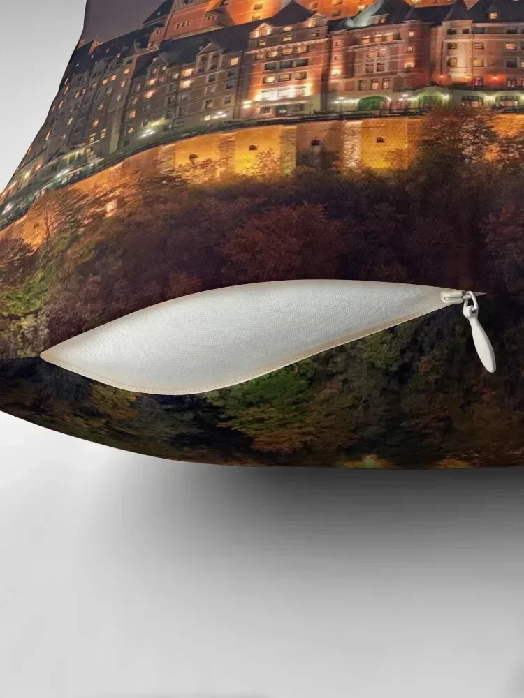 Ночной вид Le Chateau Frontenac (Версия 2) подушка Quebec City чехол для подушек эстетическая