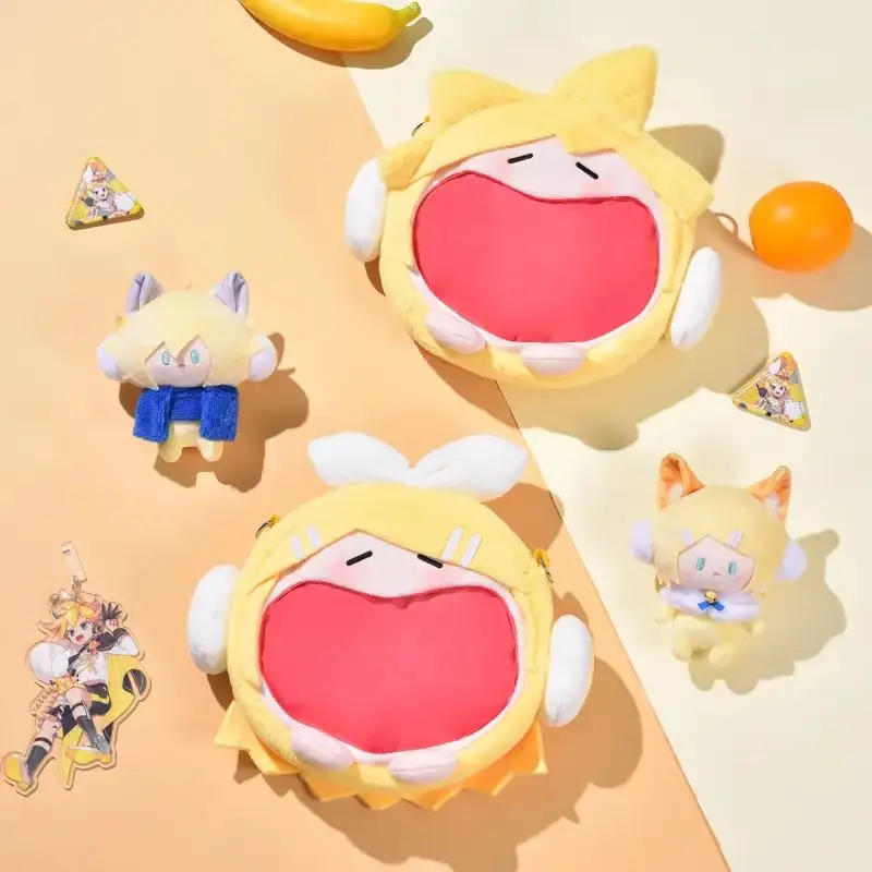 Vocaloid Cosplay Miku Rin Len Itabag UWA Mini Plush Ita Bag Anime Women Men Crossbody Shoulder Bags Cartoon School bags DIY bag