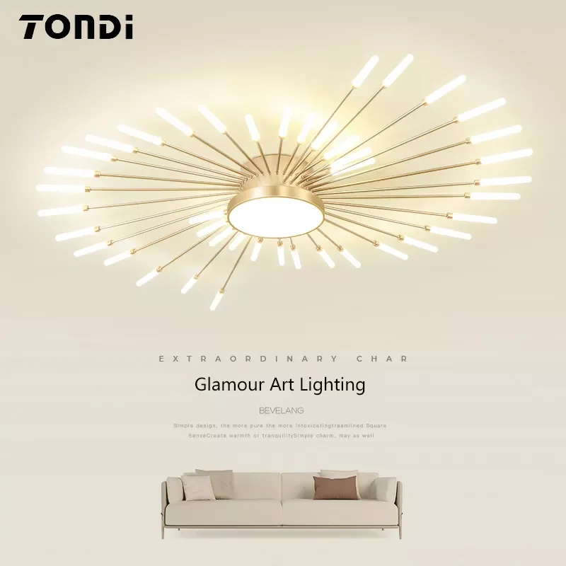 

Новая светодиодная люстра с фейерверком для гостиной, спальни, современная Потолочная люстра, столовая, Подвесная лампа, домашний декор, кр...