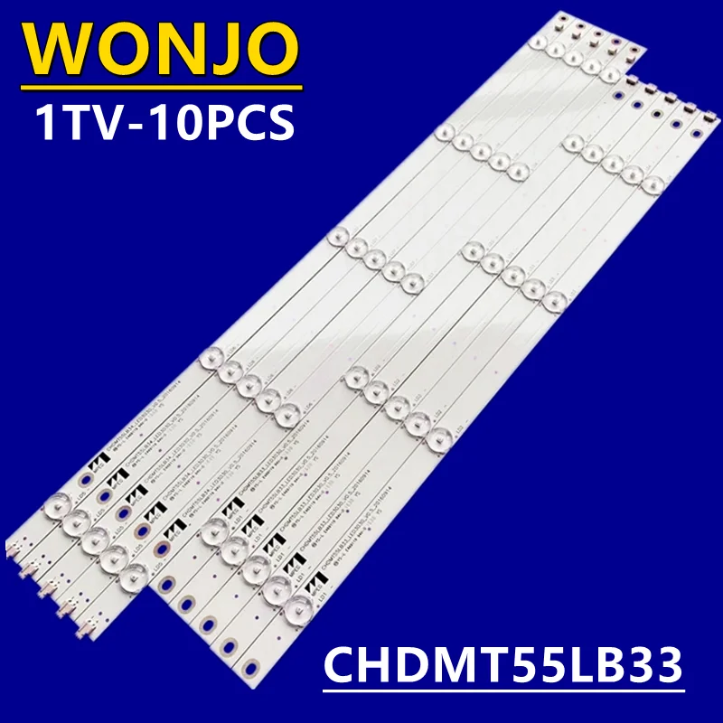 

LED Backlight strip 9 lamps For Changhong 55‘’ TV CHDMT55LB33 CHDMT55LB34_LED3030_V0.5 55J5000U 55U3C 55U1 55A1U LB-C550U16-E2-L