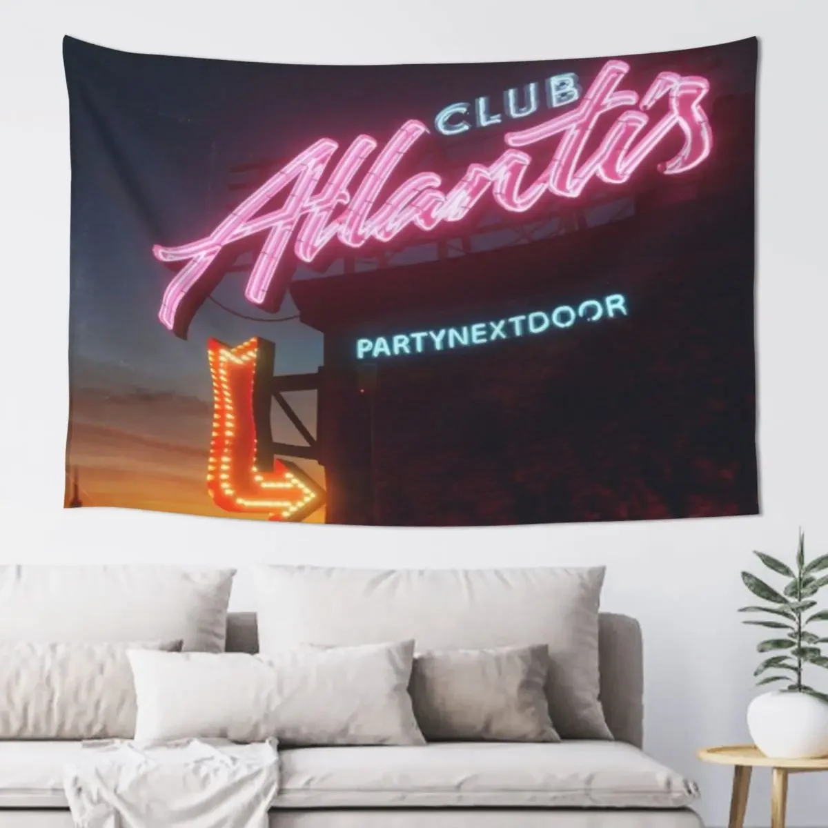 Partynextdoor &quotClub Atlantis&quot Новый альбом гобелен декоративная настенная роспись