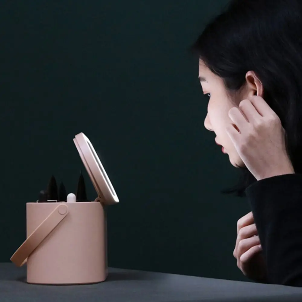 Креативная коробка для хранения макияжа 3в1 зеркало с сенсорным экраном и