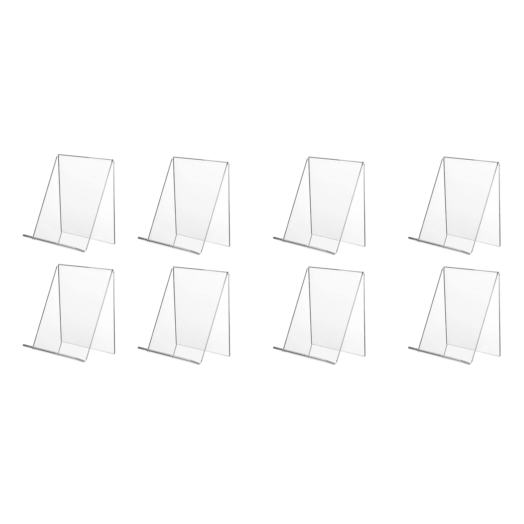 

8PCS Acrylic Book Display Stand with LEDge Clear Acrylic Easels for Displaying Book Photo Music Sheets Artworks CDs