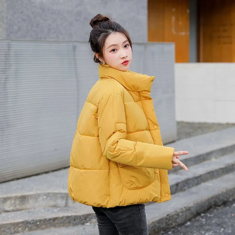 

2022 New Women Winter Jacket Parkas Thick Down Cotton Jacket Warm Padded Parka Overcoat Female Casual Outerwear Student Coat