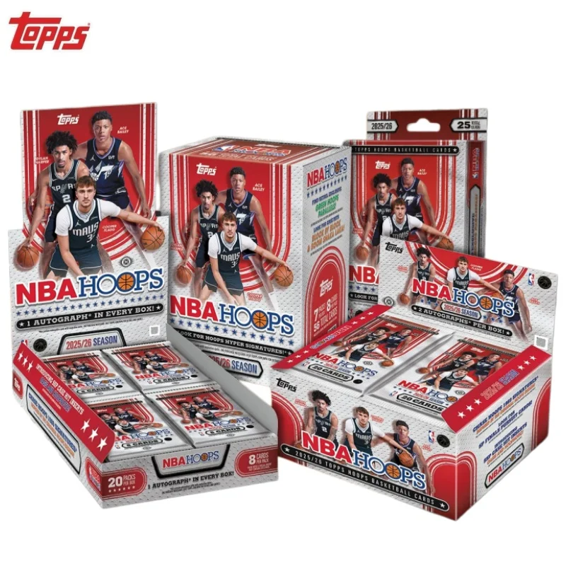 Фото Коллекционные карточки Topps Hoops Basketball Series 2025-26, лимитированная серия, с автографом Джеймса Карри, подарок для фанатов, оригинальная коробка. №1
