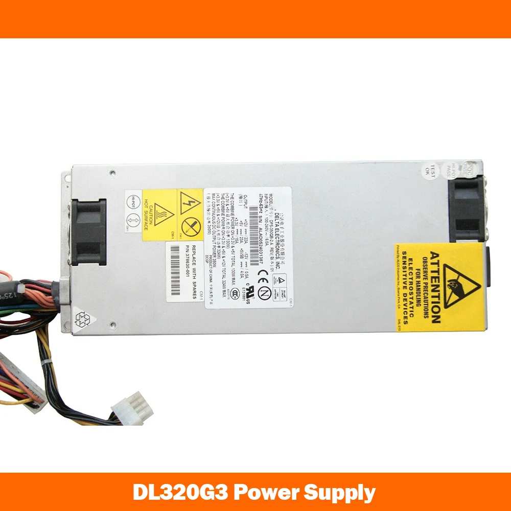 Server Power Supply For HP DL320G3 378630-001 DPS-350QB-2 A 350W Fully Tested