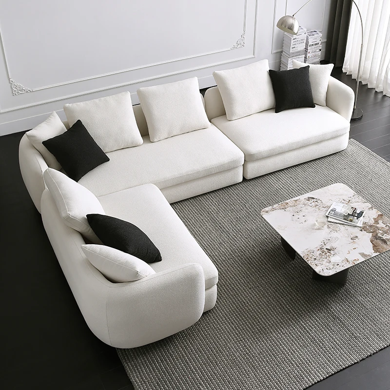 

Italienische Minimalistischen Stoff Sofa Abnehmbare und Waschbar Wohnzimmer Moderne Minimalistischen Kombination Kleine Wohnung