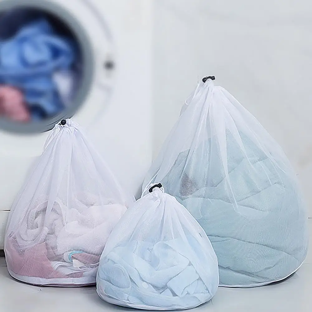 

Premium Washing Pouch Anti-Deform Drawstring Closure Lightweight Drawstring Wash Net Bag