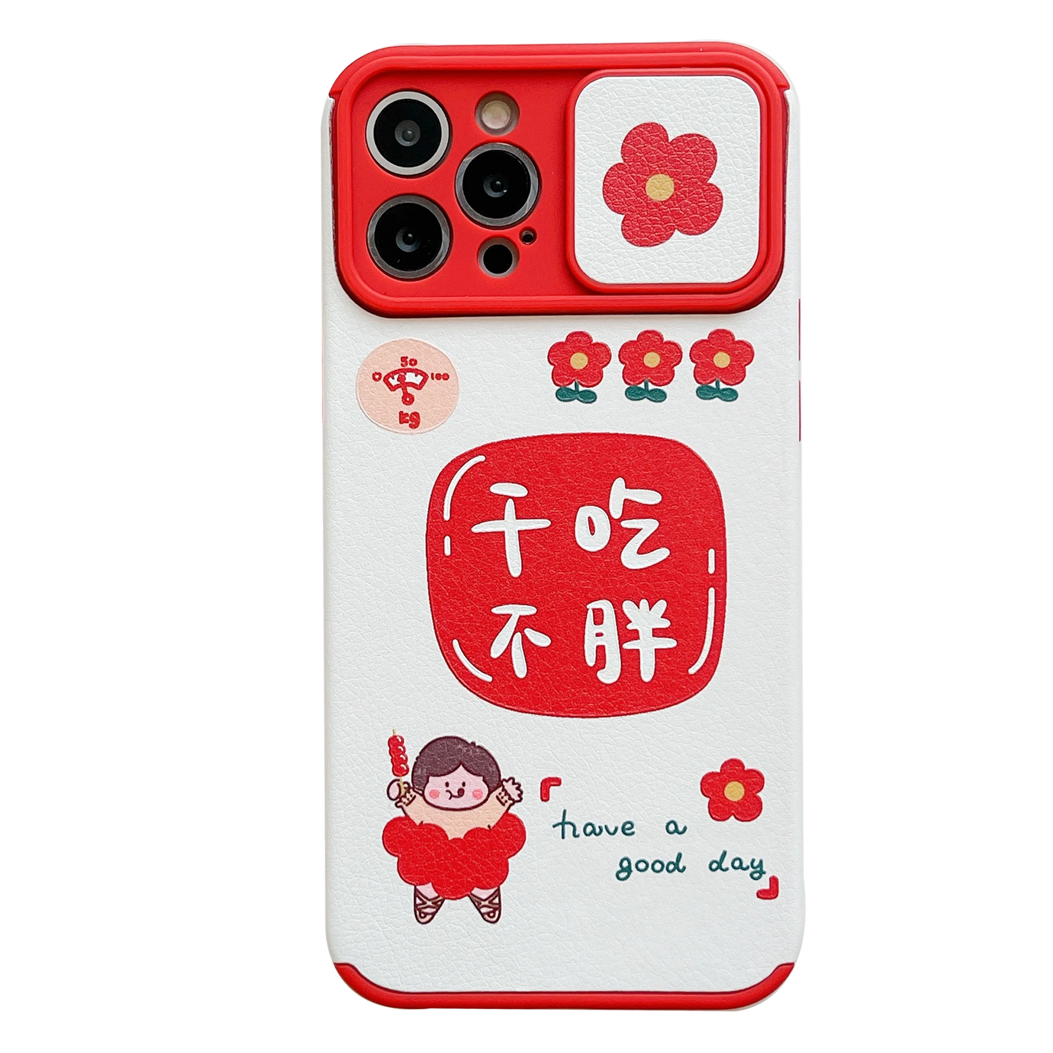 

Red Flower Sliding Camera Protector Case for iPhone 11 12 13 Pro Max 8 7 Plus Xr Xs Max X SE 2020 12 Mini Soft Back Cover Capa