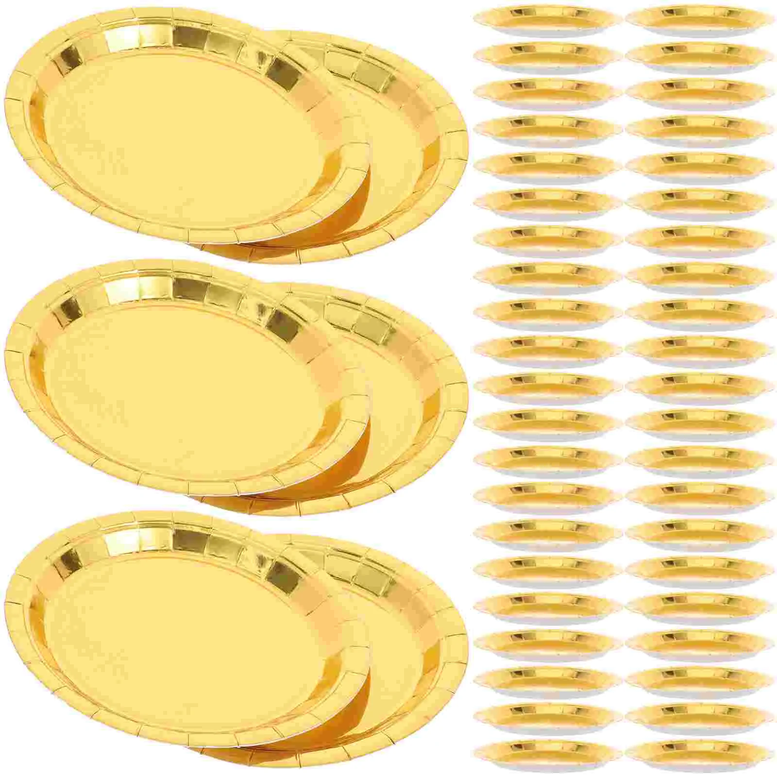 

80 Pcs Disposable Cake Plates Party Accessories Household Party Food Plate Paper Gathering Cake Plate Baby Party Dinner Plate