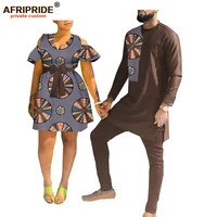 african clothing for couple african men clothing shirt and pant set african dresses for women for wedding afripride a20c002