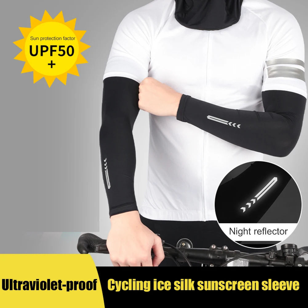 

Sports Arm Sleeves Women Man Sports Cycling Running Armguards Fitness Summer Sunscreen Arm Bands Protective Sleeves For The sun