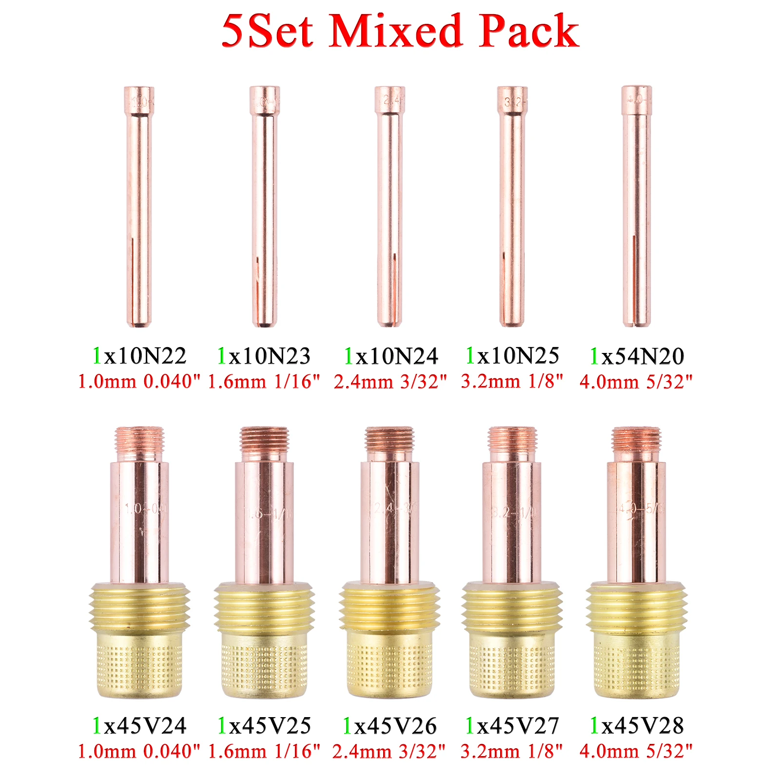 

Цанги газовые HA&VS для WP17 WP18 WP26