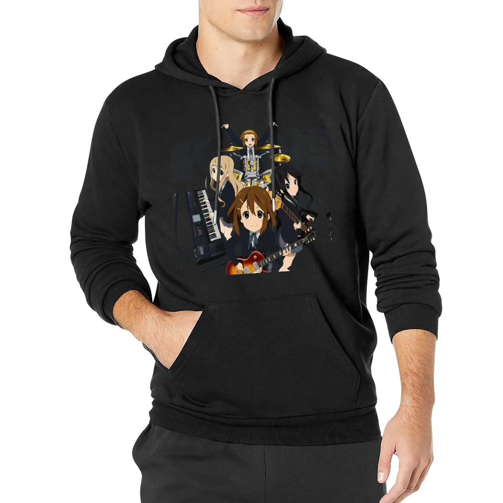 

K ON Group Casual Hoodies Man Japan Music Anime Harajuku Pullover Hoodie Winter Fashion Design Sweatshirts Oversized Clothing