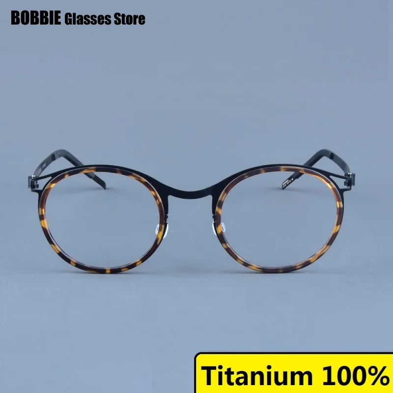 Дания бренд 9733 титановая оправа для очков мужские ультралегкие - Цена: 2457.39