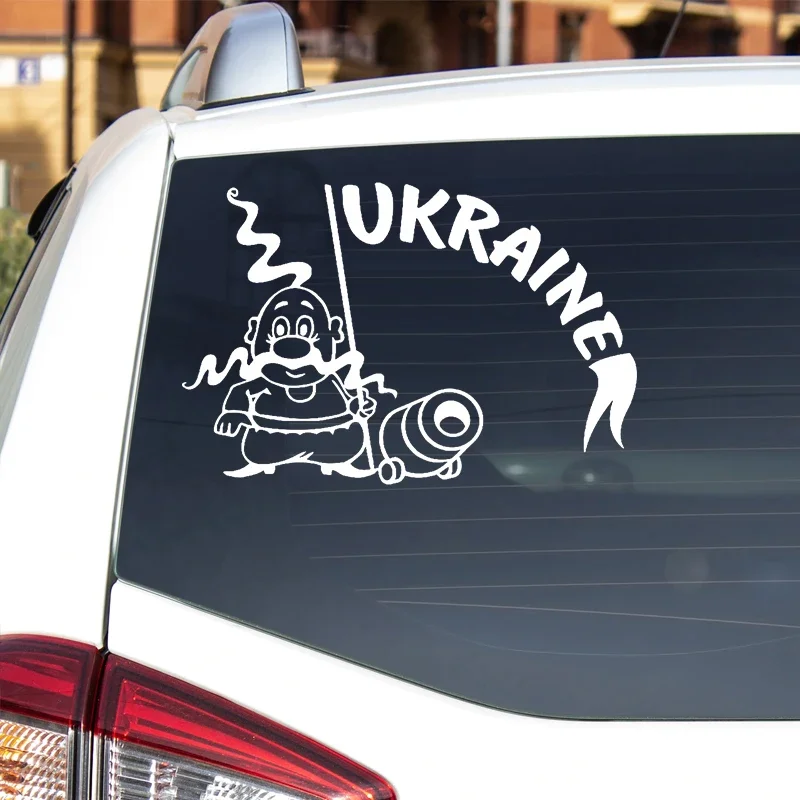 Наклейка на автомобиль из Украины водонепроницаемая виниловая наклейка