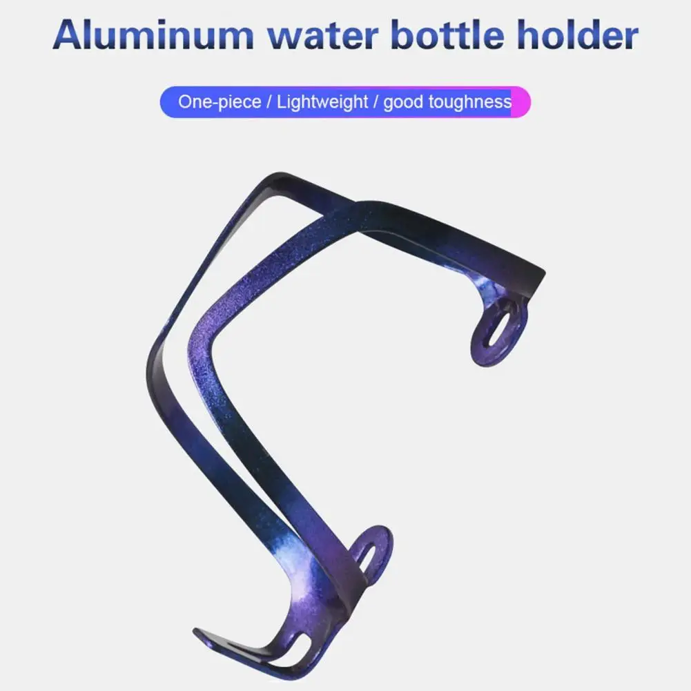 

Aluminum Alloy Bike Bottle Cages Shock-absorb Anti-scratch Vibrant Color Mountain Bike High Strength Bicycle Water Cup Rack