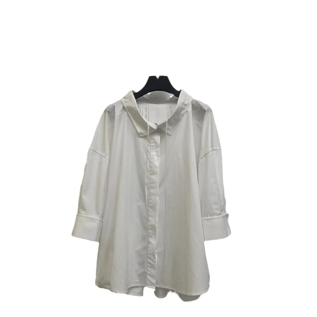 Nanyou Прямые поставки 2024 весна-лето новинка облегающая классическая рубашка с