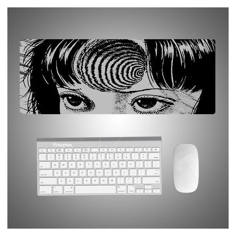

Junji ito Mousepad Gamer PC Carpet Computer Mouse Pad Anime Gaming Accessories Keyboard Large 40X90 XXL CS GO LOL Table Mausepad