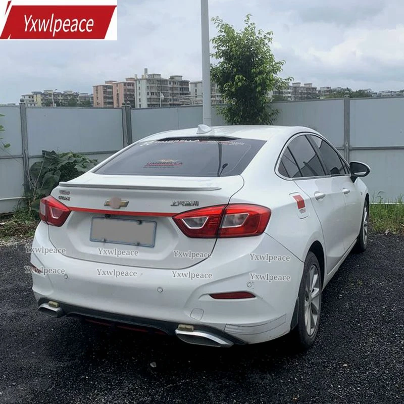 

For Chevrolet Cruze Spoiler 2017 2018 2019 High Quality ABS Material Primer Color Rear Spoiler Car Rear Wing Decoration