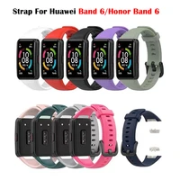 strap for huawei band 6 silicone sport smart watch for honor band 6 replacement bracelet huawei band 6 pro wristband