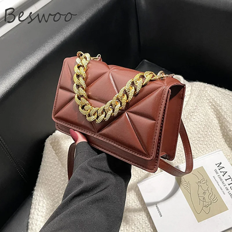 

Women Shoulder Bag Quality Leather Chain Luxury Designer Handbag Small Satchels Lingge Vintage Ladies Crossbody Bag Female Bag