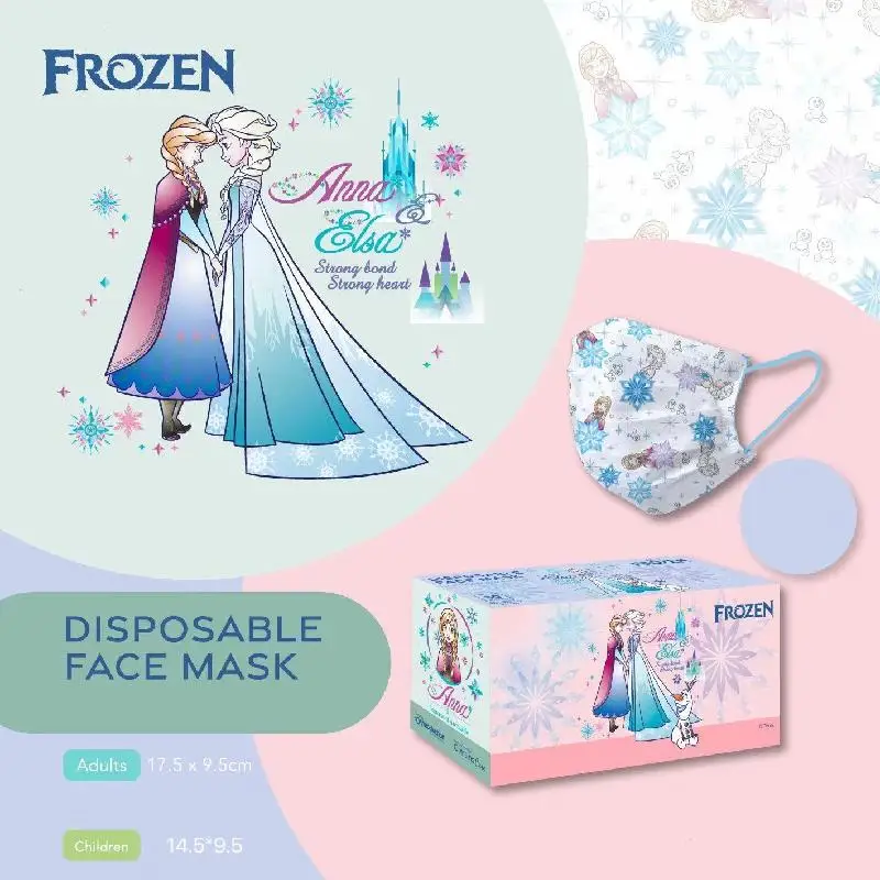 

Disney Cartoon Mask Mascarillas Mermaid Alice 3-layer Non-woven Fabric Safety Dust-proof Adult Disposable Mask